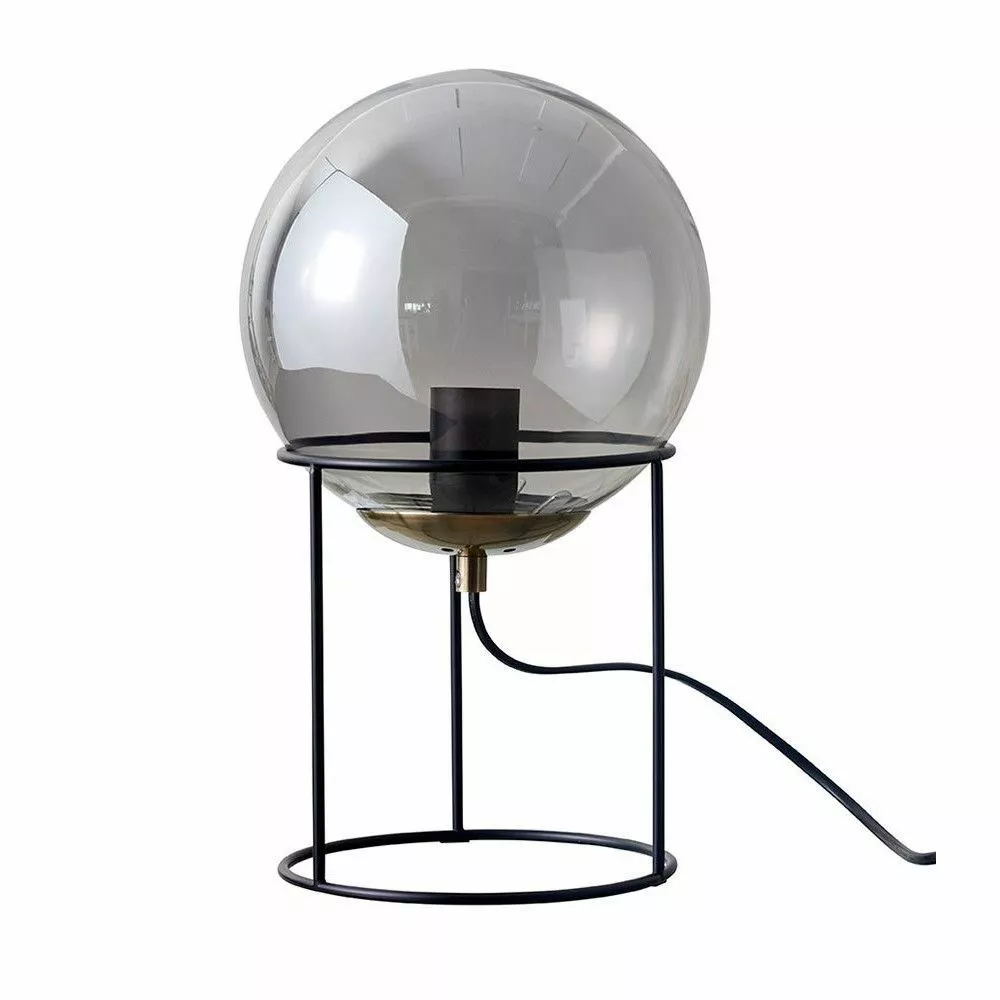 DybergLarsen Dyberg Larsen Moon Table Lamp Smoked Glass H34 D20 3 DybergLarsen Dyberg Larsen Moon Table Lamp Smoked Glass H34 D20