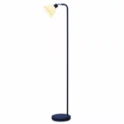 Halo Design CARPENTER Gulvl. Ø15 E14, Opal Glas / Sort - 737574