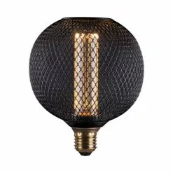 Halo Design COLORS Gitter Pære CCT 2,5W Ø 12.5cm Sort - 936816