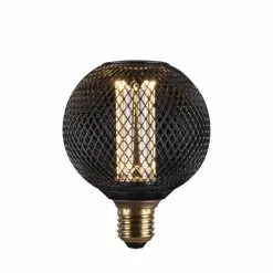 Halo Design COLORS Gitter Pære CCT 2,5W Ø 9.5cm Sort - 936809