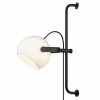 Halo Design D.C Væglampe Ø18 Long E27, Opalic M, Eg-Sort 1 Halo Design D.C Væglampe Ø18 Long E27, Opalic M, Eg-Sort -Indendørs Belysning Salgsbutik halo design dc vaeglampe 18 long e27 opalic m eg sort