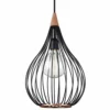 Halo Design DROPS Pendel Ø30 /sort/mørk-træ -Indendørs Belysning Salgsbutik halo design drops pendel 30 sortmrk trae