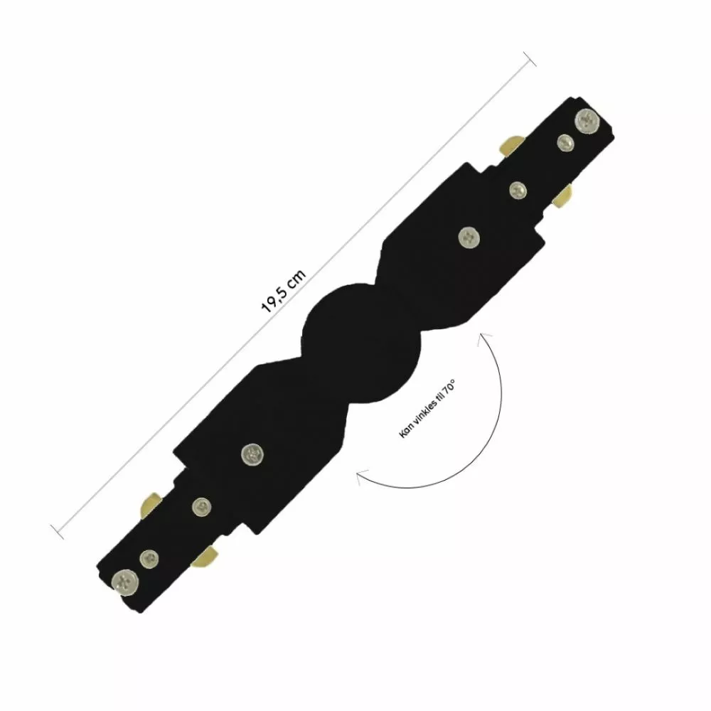 Halo Design Midter Tilslutning Halo Track Sort - 720187 3 Halo Design Midter Tilslutning Halo Track Sort - 720187