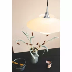 Halo Design SCANDINAVIA Pendel Ø40 Opal/krom - 733651 8 Halo Design SCANDINAVIA Pendel Ø40 Opal/krom - 733651 -Indendørs Belysning Salgsbutik halo design scandinavia pendel 40 opalkrom 733651 2