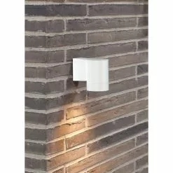 Nordlux Tin Single - Væglampe - Hvid -Indendørs Belysning Salgsbutik nordlux tin single vaeglampe hvid 1