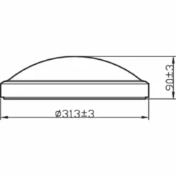 Alternative view of Philips Signify Philips DORIS Funktionel LED Loftlampe I Sort Metal/plastik - CL257 EC RD 17W 27K B HV IP44 06