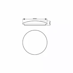 Alternative view of Philips Signify Philips Funktionel LED Loftlampe I Hvid Metal/plastik - CL200 EC RD 20W 40K W HV 06