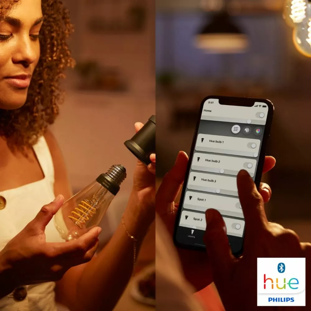 Philips Hue 1 Stk. ST72 E27 Filament Edison - Bluetooth - 8719514279179 20 Philips Hue 1 Stk. ST72 E27 Filament Edison - Bluetooth - 8719514279179 - Billede 18
