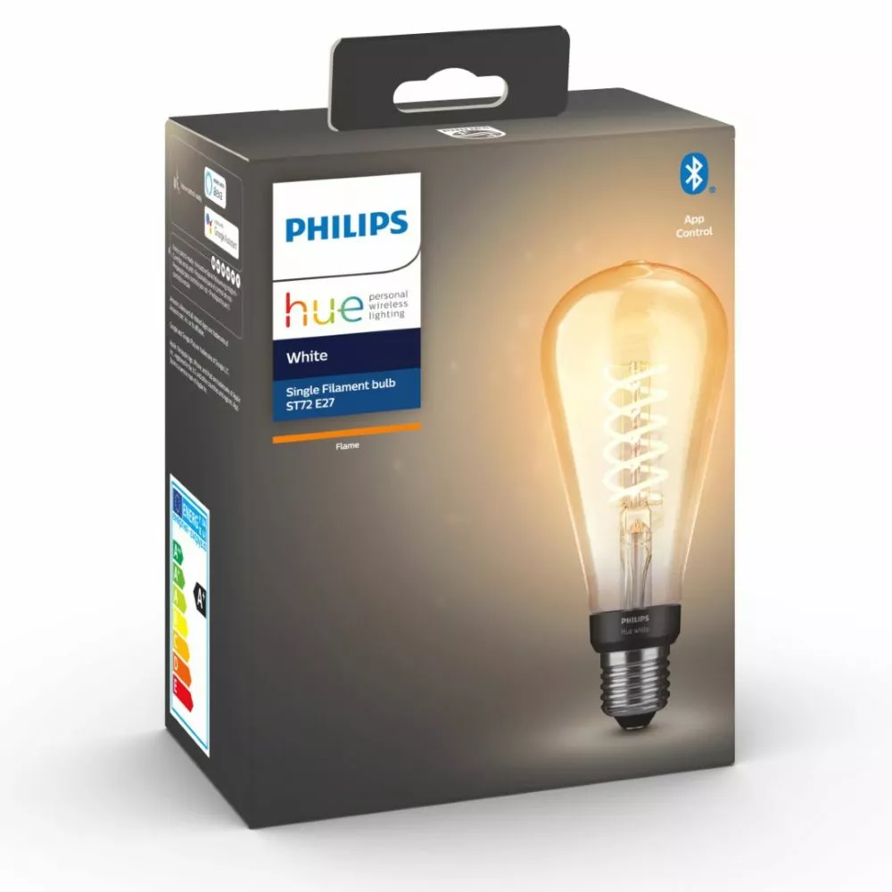 Philips Hue 1 Stk. ST72 E27 Filament Edison - Bluetooth - 8719514279179 10 Philips Hue 1 Stk. ST72 E27 Filament Edison - Bluetooth - 8719514279179 - Billede 8