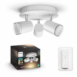 Philips Hue Adore Hue Plate/spiral Hvid 3x5W 230V - 929003056401