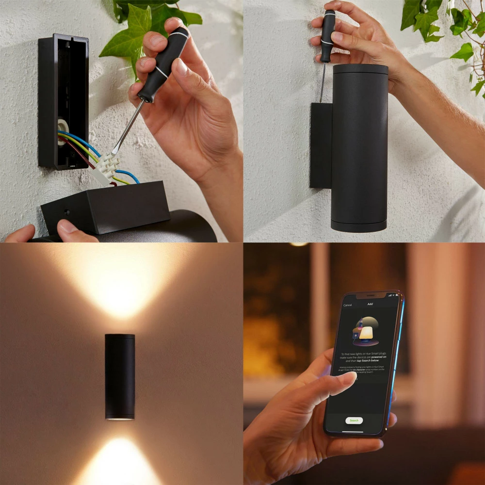 Philips Hue Appear Udendørs Væglampe - 8718696174371 6 Philips Hue Appear Udendørs Væglampe - 8718696174371 - Billede 4