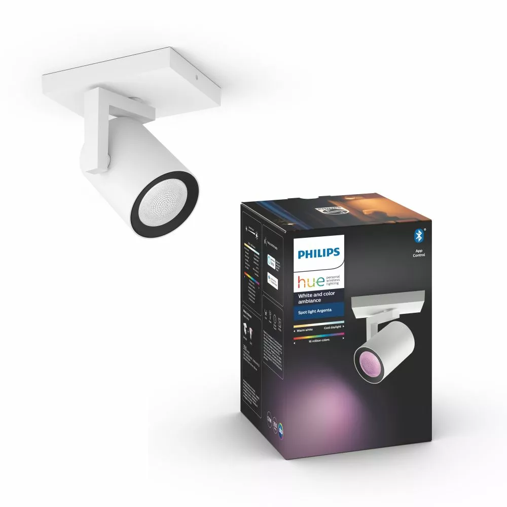 Philips Hue Argenta Single Spot Hvid 1x5.7W 230V 3 Philips Hue Argenta Single Spot Hvid 1x5.7W 230V