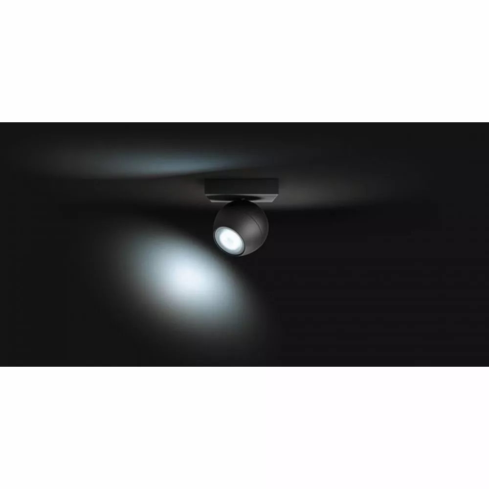 Philips Hue Buckram Hue Ext. Single Spot Sort 1x5W - 929003048501 6 Philips Hue Buckram Hue Ext. Single Spot Sort 1x5W - 929003048501 - Billede 4