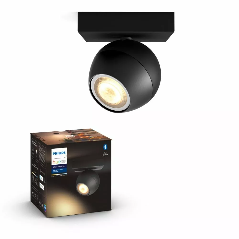 Philips Hue Buckram Hue Ext. Single Spot Sort 1x5W - 929003048501 3 Philips Hue Buckram Hue Ext. Single Spot Sort 1x5W - 929003048501