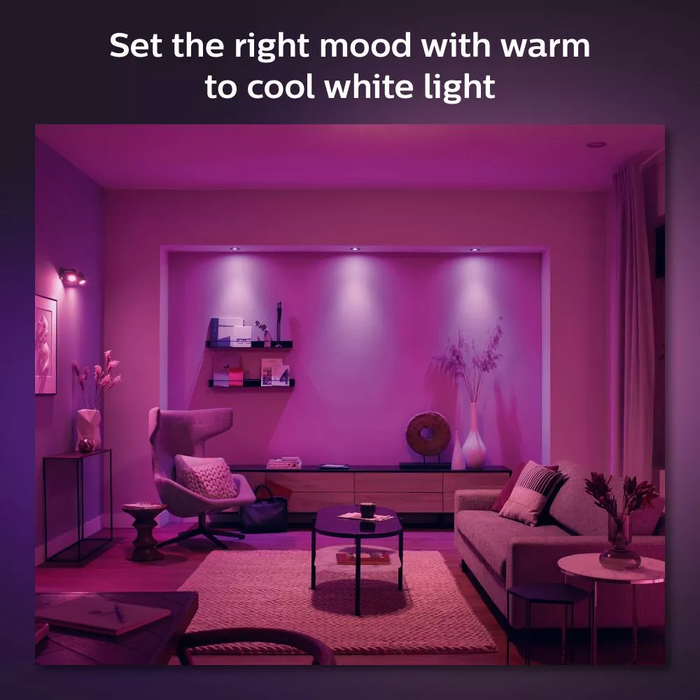 Philips Hue Centura Hue Recessed R. Hvid 3x5.7W - 929003045201 5 Philips Hue Centura Hue Recessed R. Hvid 3x5.7W - 929003045201 - Billede 3