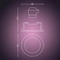 Philips Hue Centura Hue Recessed R. Sort 1x5.7W - 929003045401 28 Philips Hue Centura Hue Recessed R. Sort 1x5.7W - 929003045401 -Indendørs Belysning Salgsbutik philips hue centura hue recessed r sort 1x57w 929003045401 7