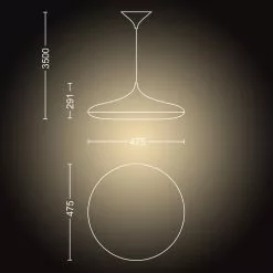 Alternative view of Philips Hue Cher Pendel - Bluetooth - 8718696175101