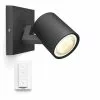 Philips Hue Connected Runner 1-Spot Sort -Indendørs Belysning Salgsbutik philips hue connected runner 1 spot sort