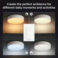 Philips Hue Enrave S Loftslampe Hvid - 915005996401 23 Philips Hue Enrave S Loftslampe Hvid - 915005996401 -Indendørs Belysning Salgsbutik philips hue enrave s loftslampe hvid 915005996401 2