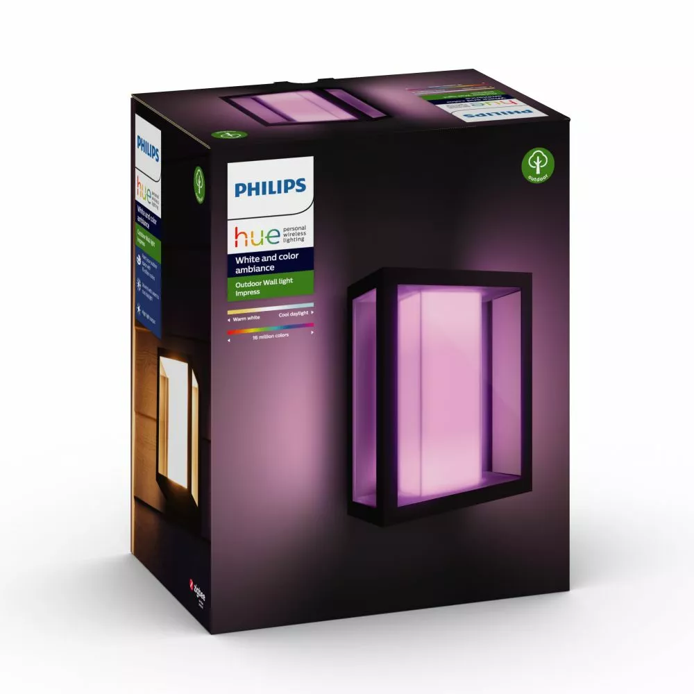 Philips Hue Outdoor Impress Stor Væglampe 13 Philips Hue Outdoor Impress Stor Væglampe - Billede 11