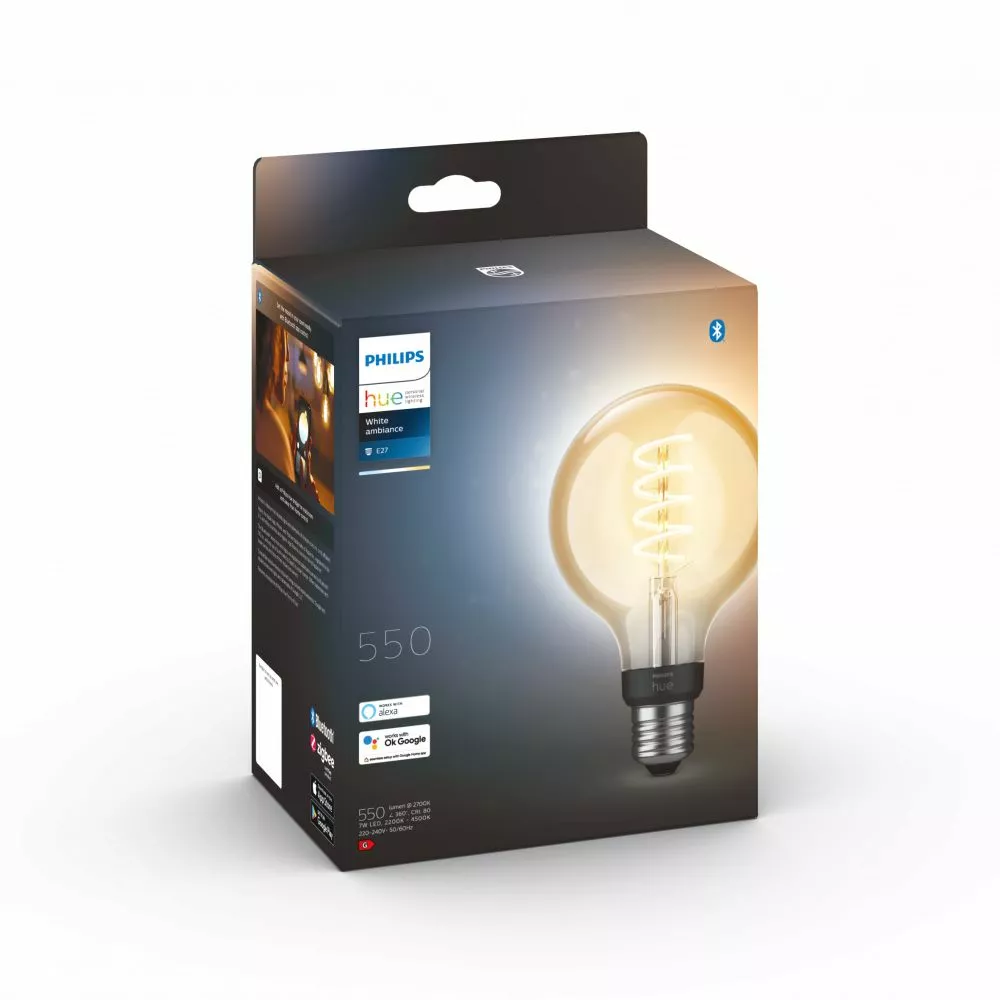 Philips Hue White Ambience 7W Fil G93 R E27 - 929002477801 4 Philips Hue White Ambience 7W Fil G93 R E27 - 929002477801 - Billede 2