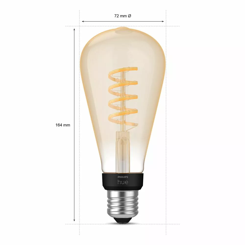 Philips Hue White Ambience 7W Fil ST72 R E27 - 929002477901 7 Philips Hue White Ambience 7W Fil ST72 R E27 - 929002477901 - Billede 5