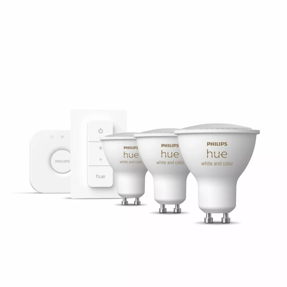 Philips Hue White Color Ambience 4.3W GU10 3set Sw R - 929001953113 4 Philips Hue White Color Ambience 4.3W GU10 3set Sw R - 929001953113 - Billede 2