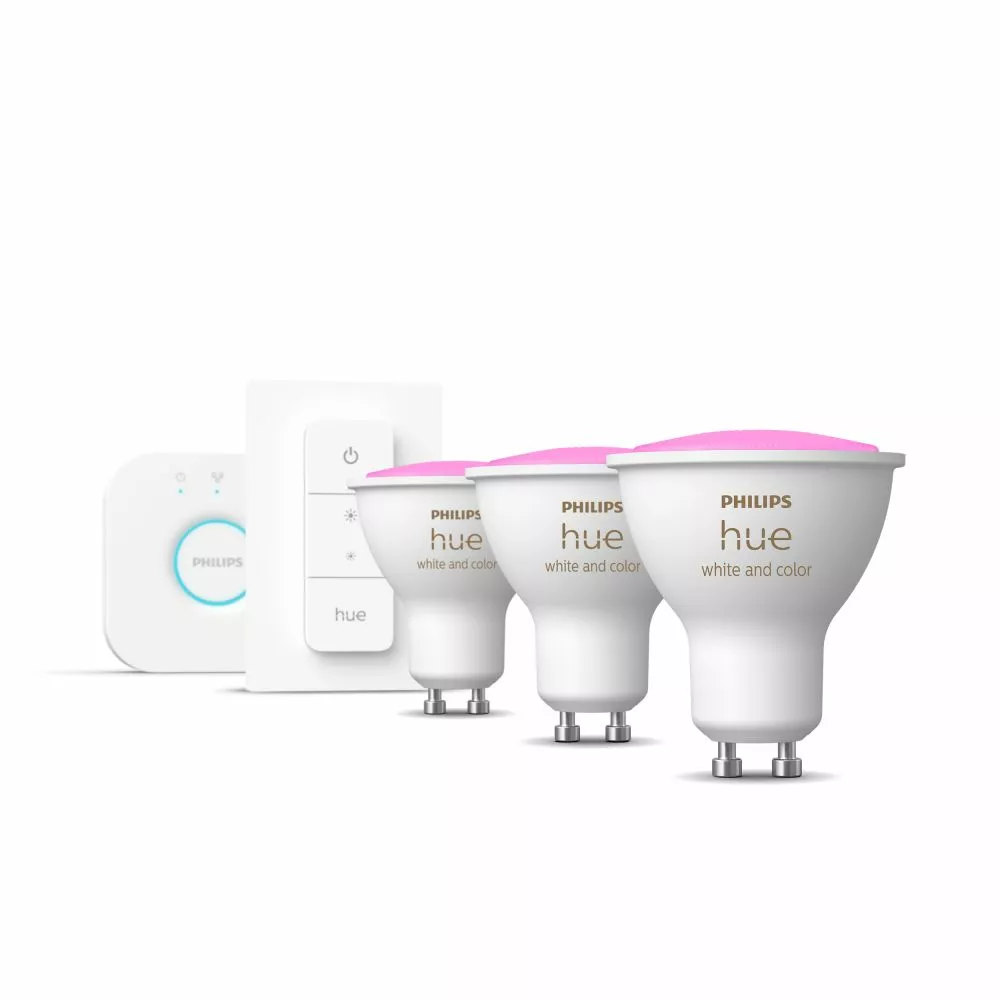 Philips Hue White Color Ambience 4.3W GU10 3set Sw R - 929001953113 7 Philips Hue White Color Ambience 4.3W GU10 3set Sw R - 929001953113 - Billede 5