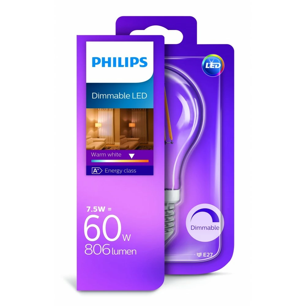 Philips Signify Philips LED 7W E27 Lyskilde Flame 4 Philips Signify Philips LED 7W E27 Lyskilde Flame - Billede 2