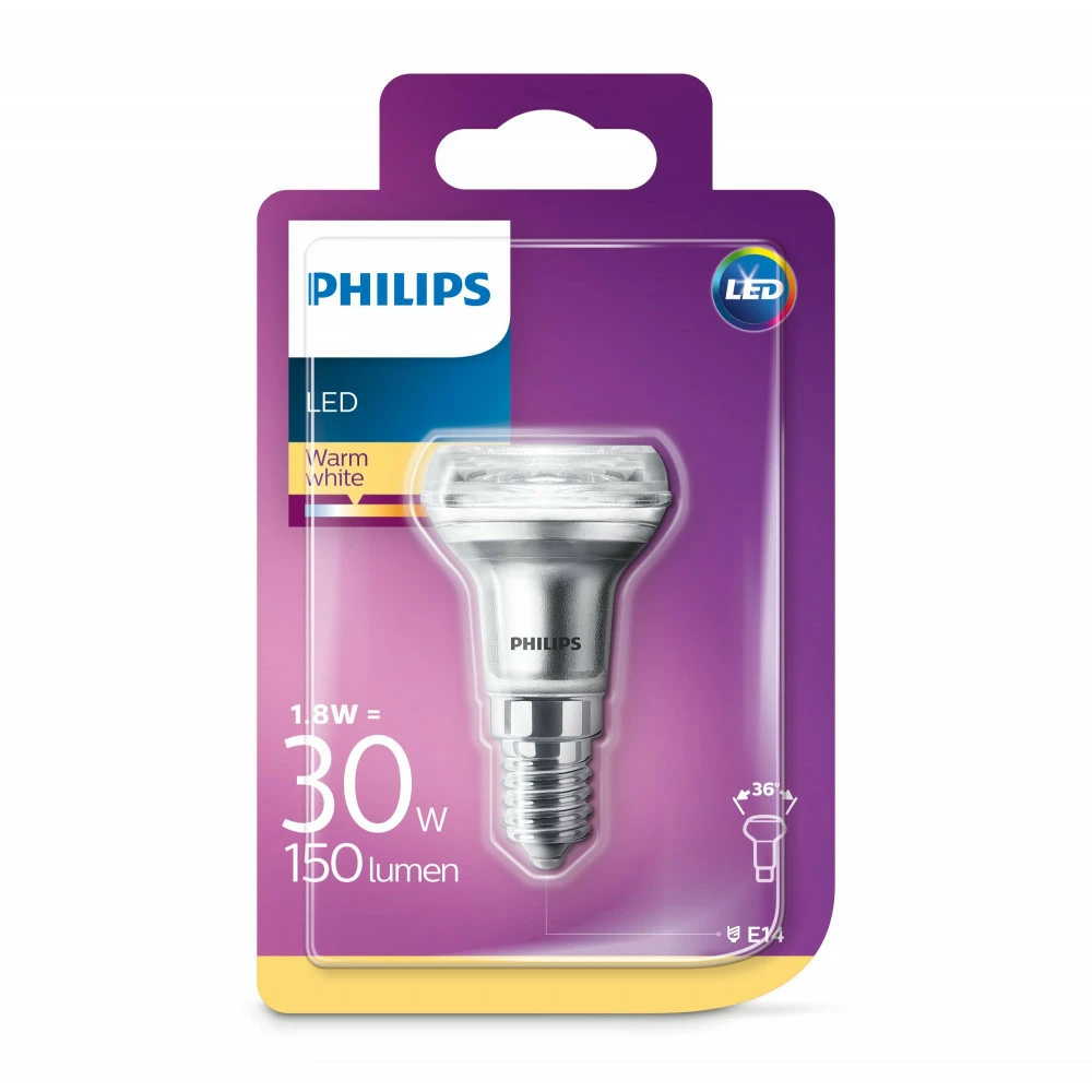 Philips Signify Philips LED Classic 30W R39 E14 Varm Hvid Ikke Dæmpbar 1 Stk - 8718696811412 4 Philips Signify Philips LED Classic 30W R39 E14 Varm Hvid Ikke Dæmpbar 1 Stk - 8718696811412 - Billede 2