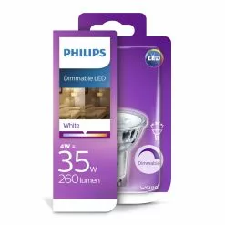 Alternative view of Philips LED Classic 35W Spot Glas GU10 Hvid Dæmpbar 1 Stk - 8718696721636
