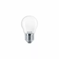 Philips LED Glas Krone 60W E27 Varm Hvid Mat Ikke Dæmpbar 1 Stk - 8718699648862