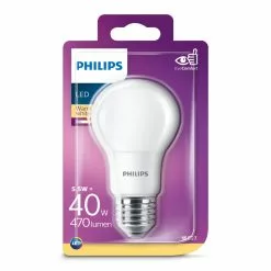 Philips LED Plast 40W Standard Varm Hvid Mat E27 Ikke Dæmpbar 1 Stk - 8718696577097 5 Philips LED Plast 40W Standard Varm Hvid Mat E27 Ikke Dæmpbar 1 Stk - 8718696577097 -Indendørs Belysning Salgsbutik philips led plast 40w standard varm hvid mat e27 ikke daempbar 1 stk 8718696577097 1