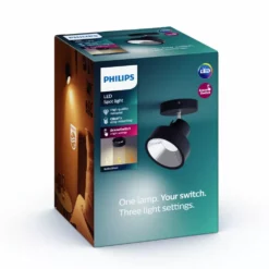 Alternative view of Philips Signify Philips LED SceneSwitch BUKKO Single Spot Sort 1x4.3W SELV - 8718696169537