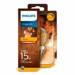 Alternative view of Philips LEDClassic Filament 15W Krone E14 Guld Dæmpbar - 8718699676155