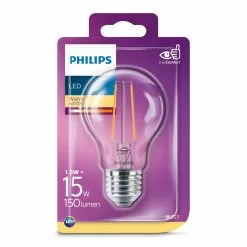 Alternative view of Philips LEDClassic Filament 15W Standard E27 Varm Hvid Klar Ikke Dæmpbar 1 Stk - 8718699648886