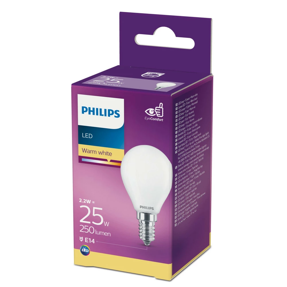Philips LEDClassic Krone 25W E14 Varm Hvid Mat Ikke Dæmpbar 1-stk - 8718699665463 4 Philips LEDClassic Krone 25W E14 Varm Hvid Mat Ikke Dæmpbar 1-stk - 8718699665463 - Billede 2