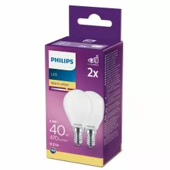 Alternative view of Philips LEDClassic Krone 40W E14 Varm Hvid Mat Ikke Dæmpbar 2-stk - 8718699664862