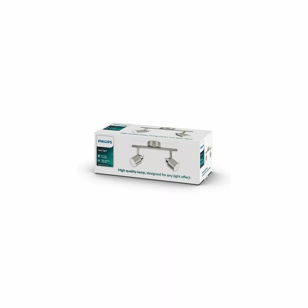 Philips Signify Philips Meranti Bar/tube Nickel 2x35W 230V 5 Philips Signify Philips Meranti Bar/tube Nickel 2x35W 230V - Billede 3
