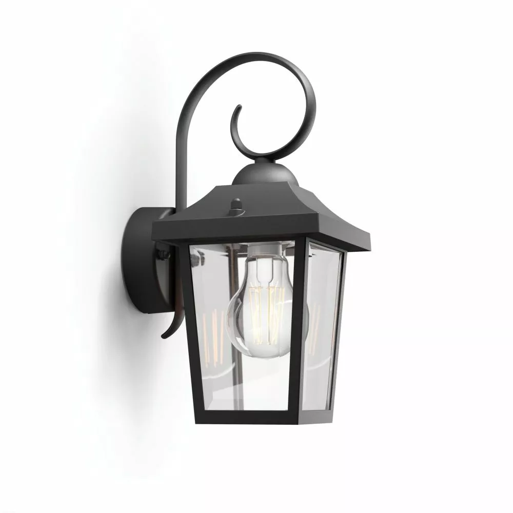 Philips Signify Philips MyGarden Buzzard Væg Lanterne Sort 1x60W 230V - 8718696156797 3 Philips Signify Philips MyGarden Buzzard Væg Lanterne Sort 1x60W 230V - 8718696156797