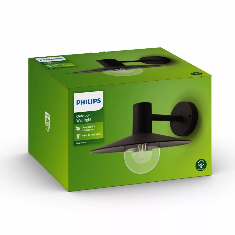 Philips Signify Philips MyGarden Skua Væg Lanterne Sort 1x42W 230V - 8718696165843 6 Philips Signify Philips MyGarden Skua Væg Lanterne Sort 1x42W 230V - 8718696165843 - Billede 4