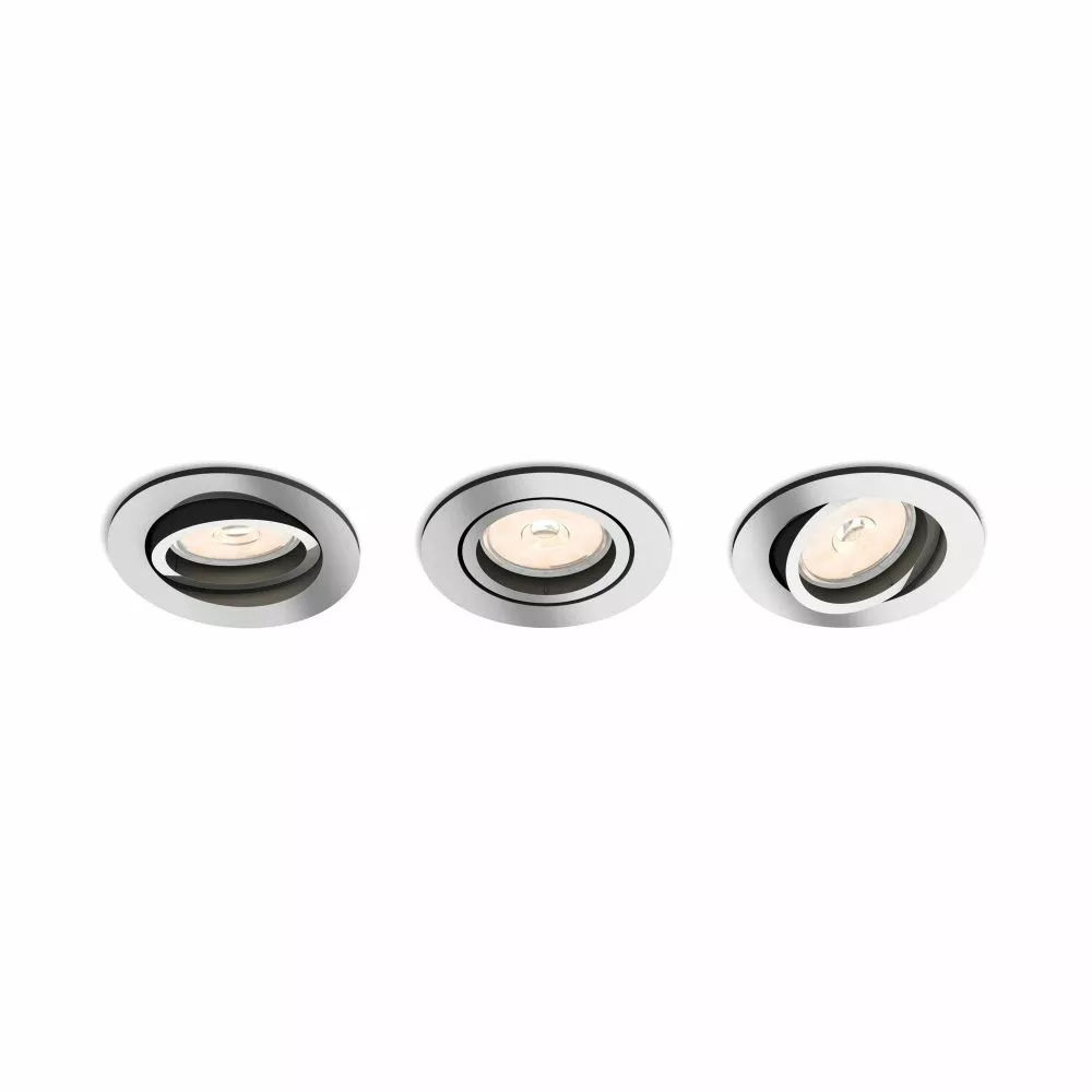 Philips Signify Philips MyLiving DONEGAL Recessed Chrome 3xNW 230V - 8718696160923 4 Philips Signify Philips MyLiving DONEGAL Recessed Chrome 3xNW 230V - 8718696160923 - Billede 2