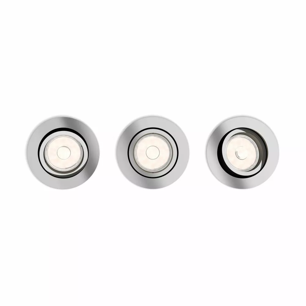 Philips Signify Philips MyLiving DONEGAL Recessed Chrome 3xNW 230V - 8718696160923 5 Philips Signify Philips MyLiving DONEGAL Recessed Chrome 3xNW 230V - 8718696160923 - Billede 3