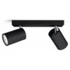 Philips Signify Philips MyLiving Kosipo Spot, Sort 2x5,5W 1 Philips Signify Philips MyLiving Kosipo Spot, Sort 2x5,5W -Indendørs Belysning Salgsbutik philips myliving kosipo spot sort 2x55w