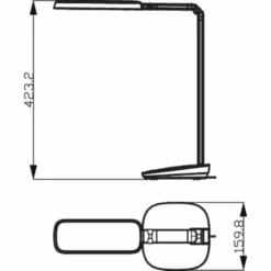 Alternative view of Philips Signify Philips Robot Plus LED Funktionel Bordlampe I Hvid - DSK601 RD 14W 40K W WV 02