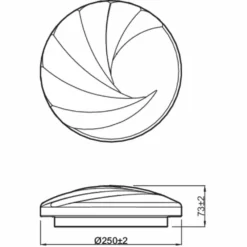 Philips Signify Philips SHORE Funktionel LED Loftlampe I Hvid Metal/plastik - CL202 EC RD 10W 27K W HV 06 -Indendørs Belysning Salgsbutik philips shore funktionel led loftslampe i hvid metalplastik cl202 ec rd 10w 27k w hv 06 2