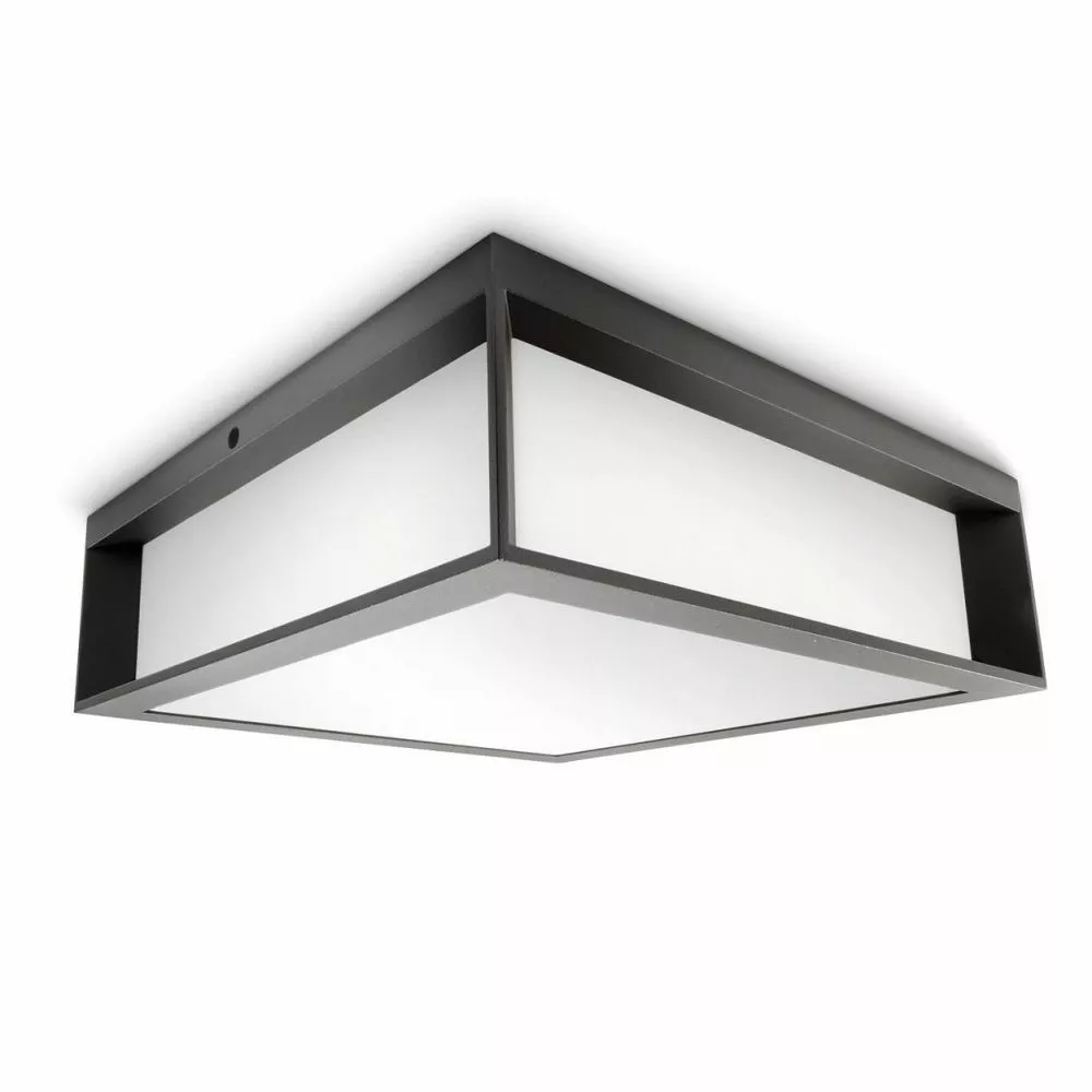 Philips Signify Philips Skies Firkantet Væg- Og Loftlampe I Antracit Aluminium - 2x42W 230V 6 Philips Signify Philips Skies Firkantet Væg- Og Loftlampe I Antracit Aluminium - 2x42W 230V - Billede 4