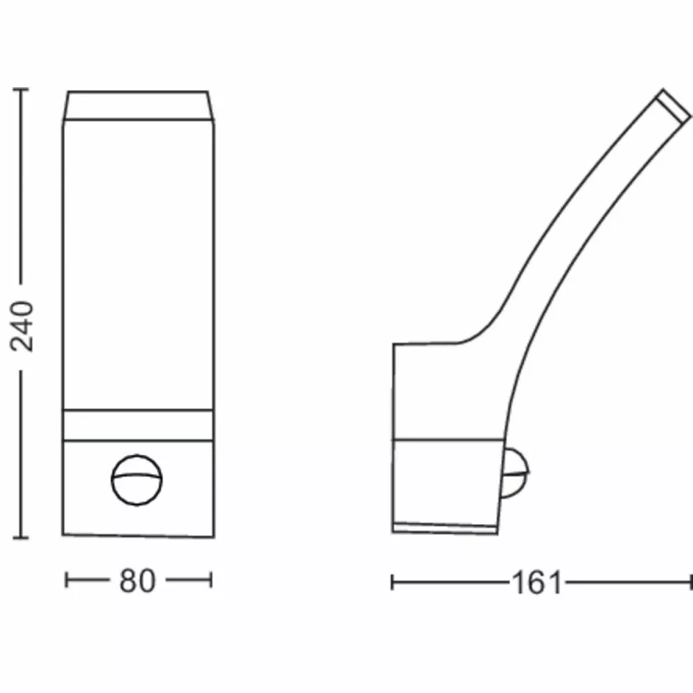 Philips Signify Philips Splay Udendørsvæglampe M. Sensor I Antracit Grå - 12W 27K HV 4 Philips Signify Philips Splay Udendørsvæglampe M. Sensor I Antracit Grå - 12W 27K HV - Billede 2