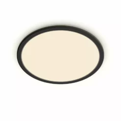 Philips Signify Philips Superslim Funktionel LED Loftlampe I Sort Metal/plastik - CL550 RD 15W 27K B WVIP4406 Rustfritstål