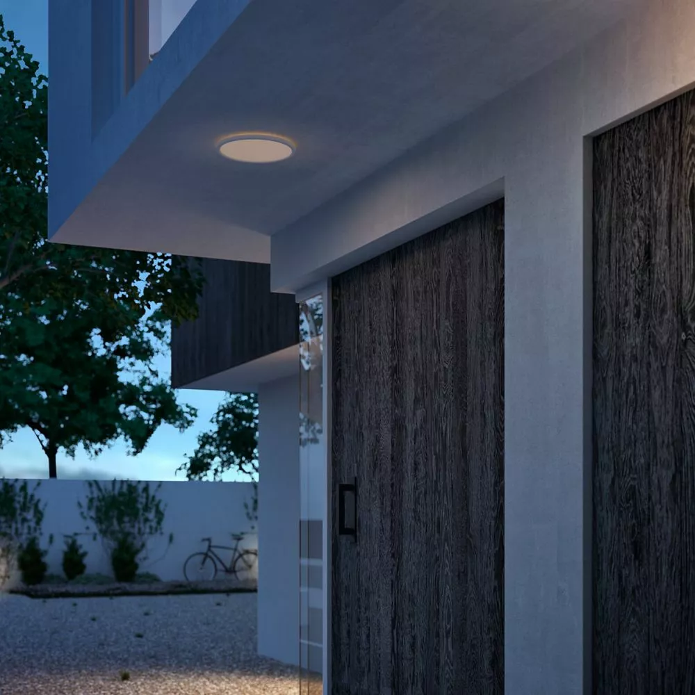 Philips Signify Philips SuperSlim LED Udendørsloftslampe I Hvid Rustfritstål- W 15W 27K White IP54 4 Philips Signify Philips SuperSlim LED Udendørsloftslampe I Hvid Rustfritstål- W 15W 27K White IP54 - Billede 2
